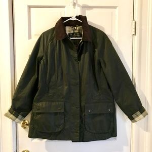 Barbour Beadnell Wax Jacket - Sage - Womens